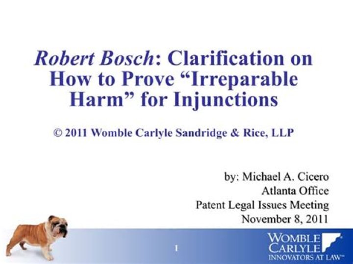 Irreparable harm - How To Discuss