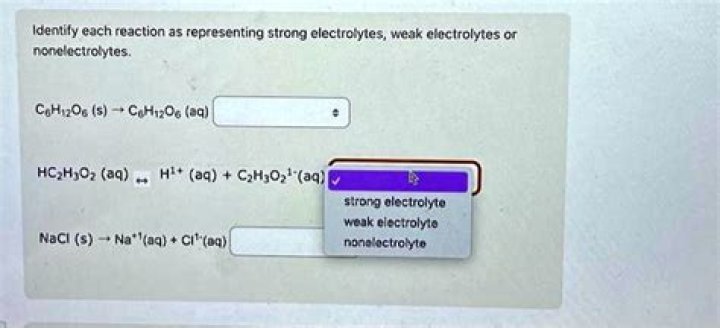 Is C6h12o6 A Strong Electrolyte