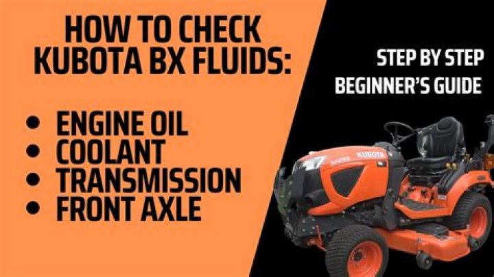 Kubota Hydraulic Fluid - How To Discuss