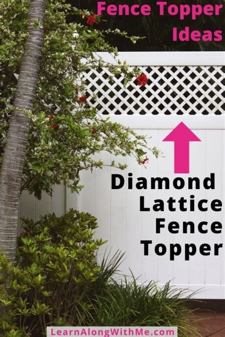 Lattice fence topper - How To Discuss