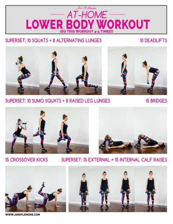 Lower body workout for women