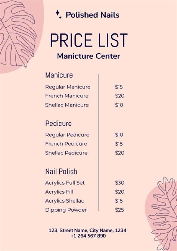 Manicure prices - How To Discuss