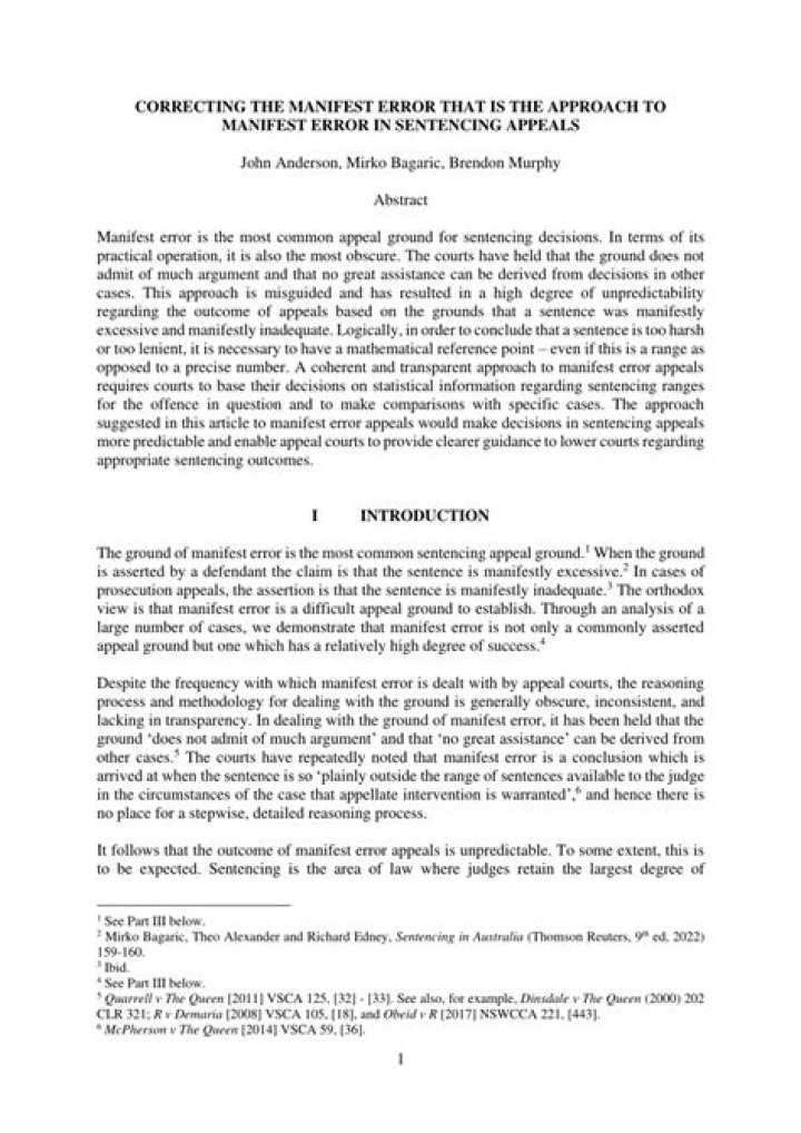 Manifest error - How To Discuss