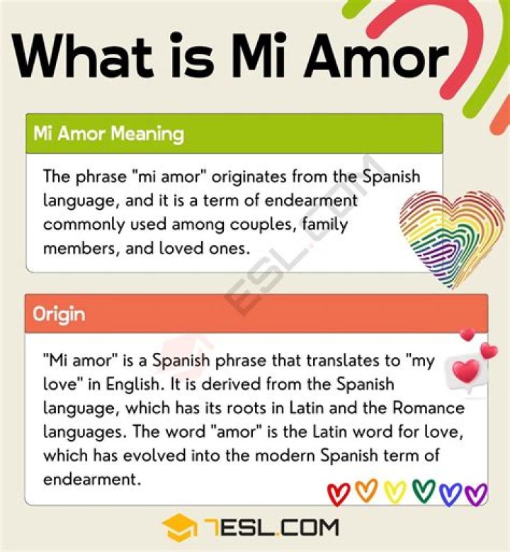 Mi Amore Meaning - How To Discuss