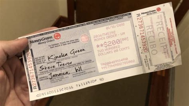 Money Order Drawn On A Us Bank