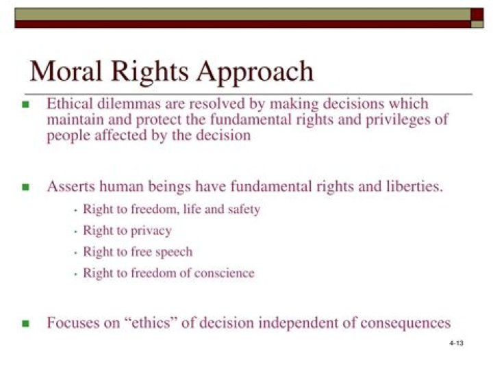Moral rights approach - How To Discuss