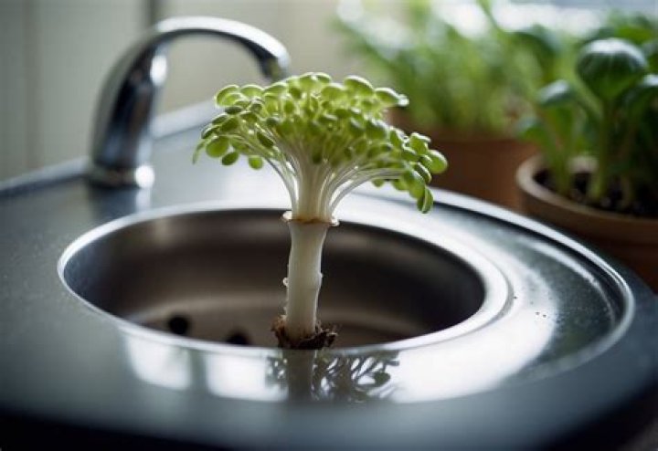 Mushroom Growing In Sink Drain