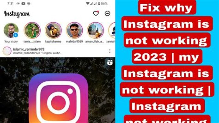 My instagram is not working