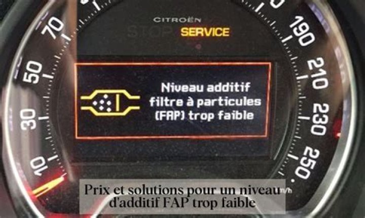 Niveau Additif Fap Trop Faible