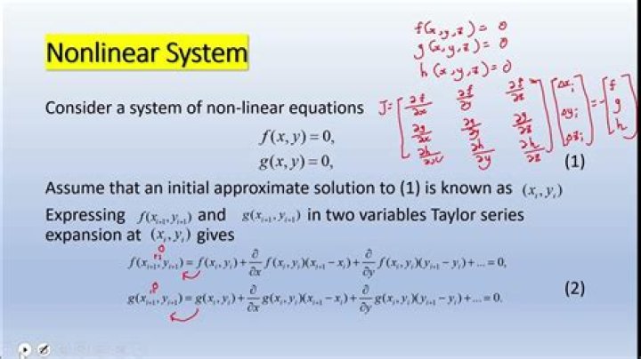 Nonlinear system - How To Discuss