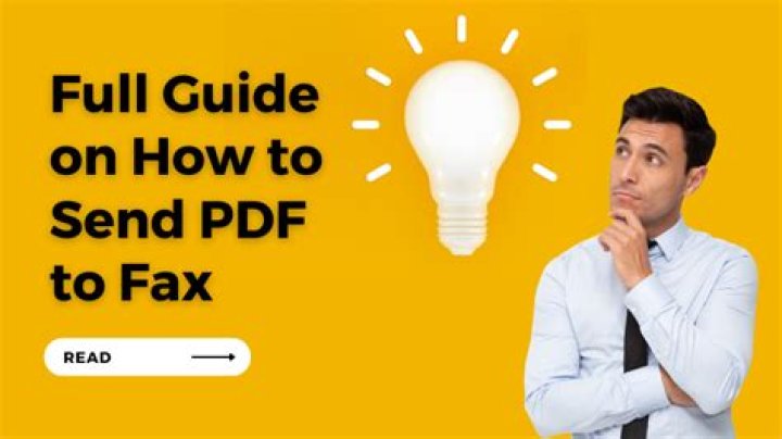 Pdf to fax - How To Discuss