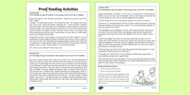Proof reading - How To Discuss