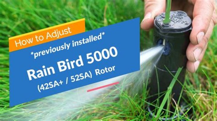 Rainbird 5000 adjustment - How To Discuss