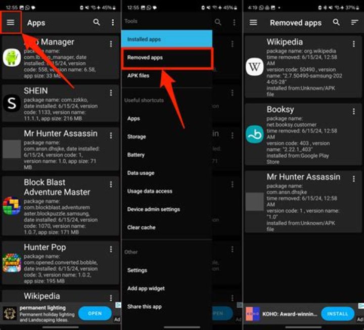 Recently deleted apps - How To Discuss