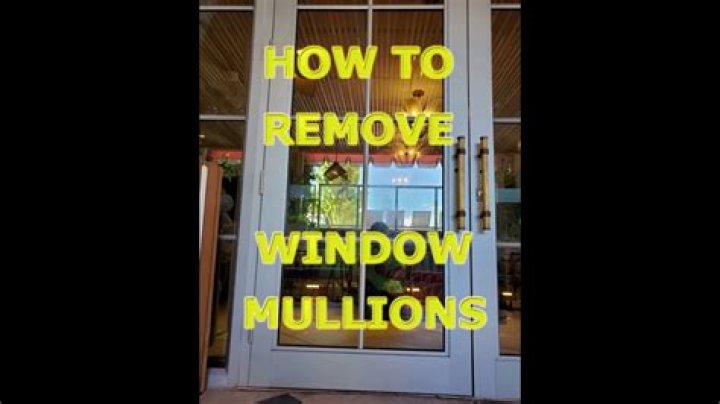Removing Mullions From Windows - How To Discuss