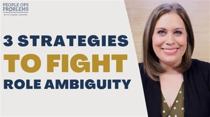 Role ambiguity - How To Discuss
