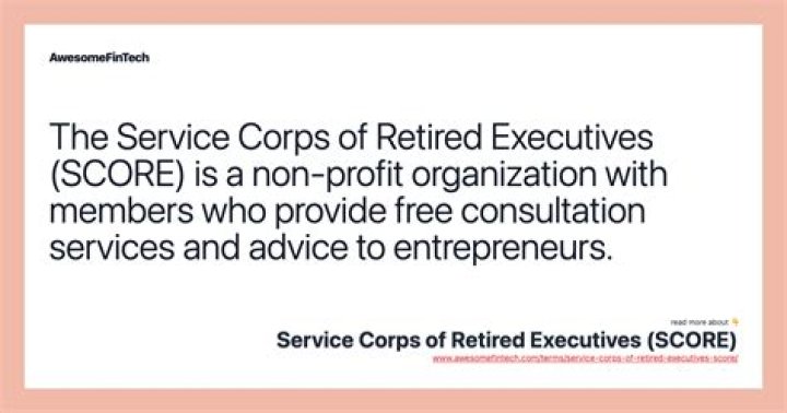 Service Corps of Retired Executives (SCORE)