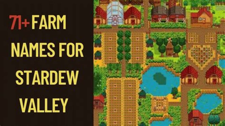 Stardew Valley Farm Names - How To Discuss
