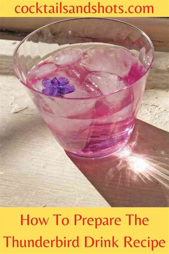 Thunderbird Drink - How To Discuss