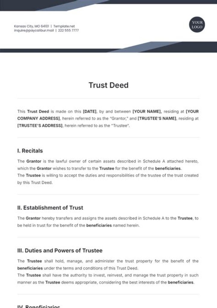 Trust for sale - How To Discuss