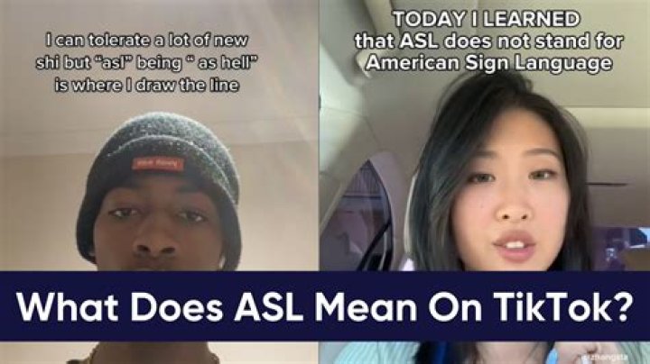 What Does Asl Mean In School