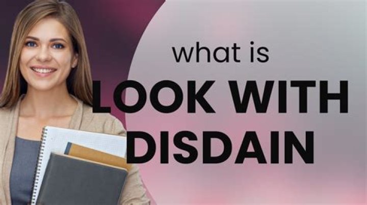 What Does Disdain Mean - How To Discuss