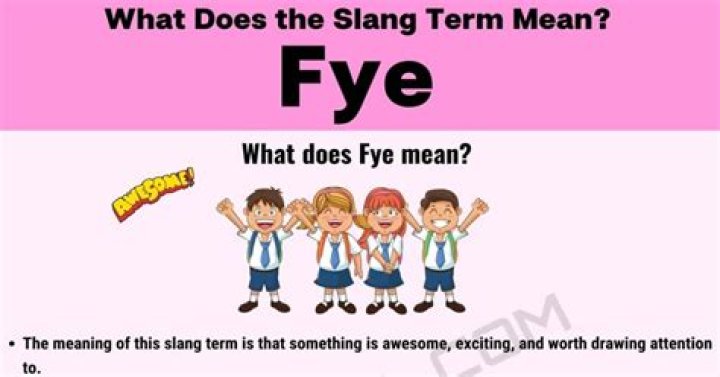 What Does Fye Mean - How To Discuss