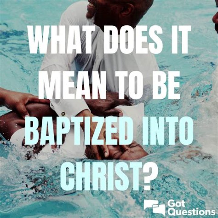 What does it mean to be baptized