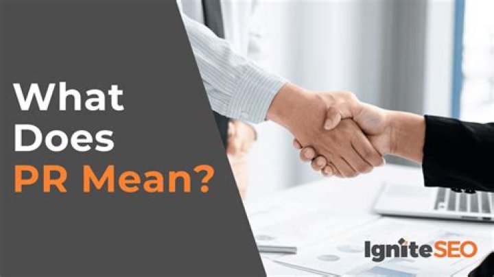 What does pr mean - How To Discuss