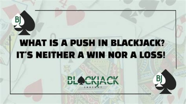 What Does Push Mean In Blackjack