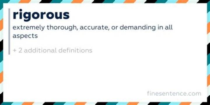 What Does Rigorous Mean - How To Discuss