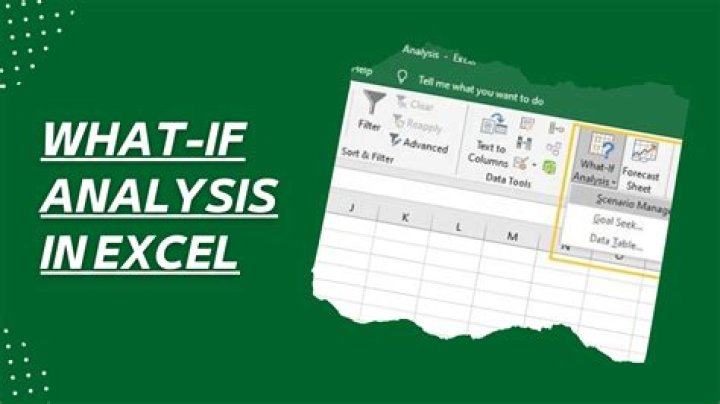 What if analysis excel - How To Discuss