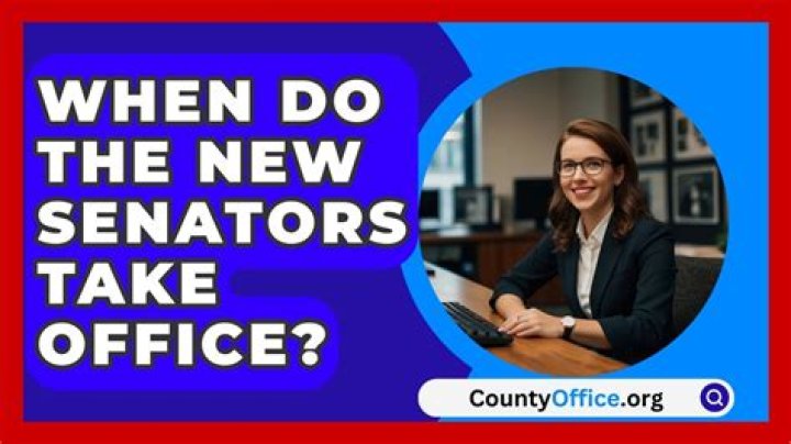 When do new senators take office 2021