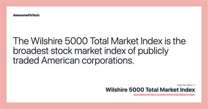 Wilshire 5000 Total Market Index (TMWX)