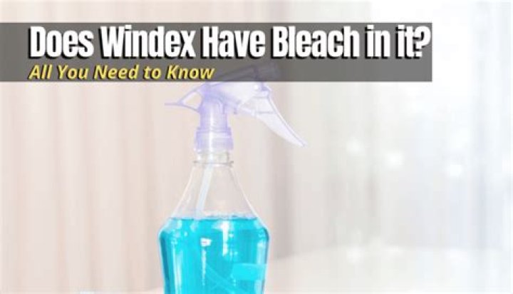 Windex And Bleach - How To Discuss