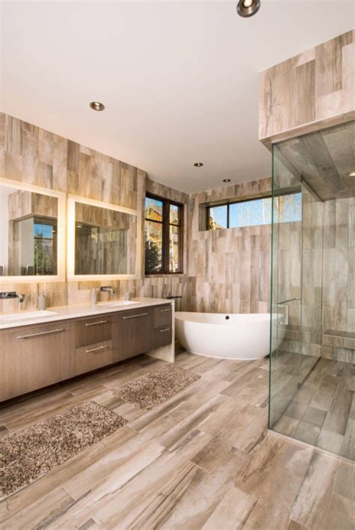 Wood tile bathroom - How To Discuss