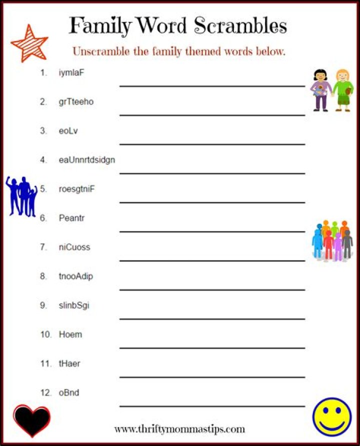 Words in a word game